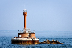 Deer Island Lighthouse in Boston Harbor Region